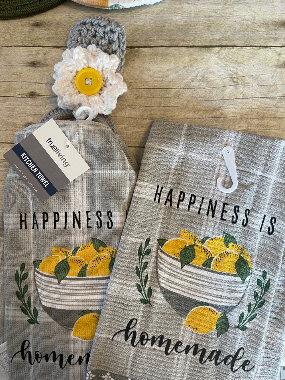 9 Piece Lemon & Daisy Kitchen Bundle NWT - Picture 11 of 14
